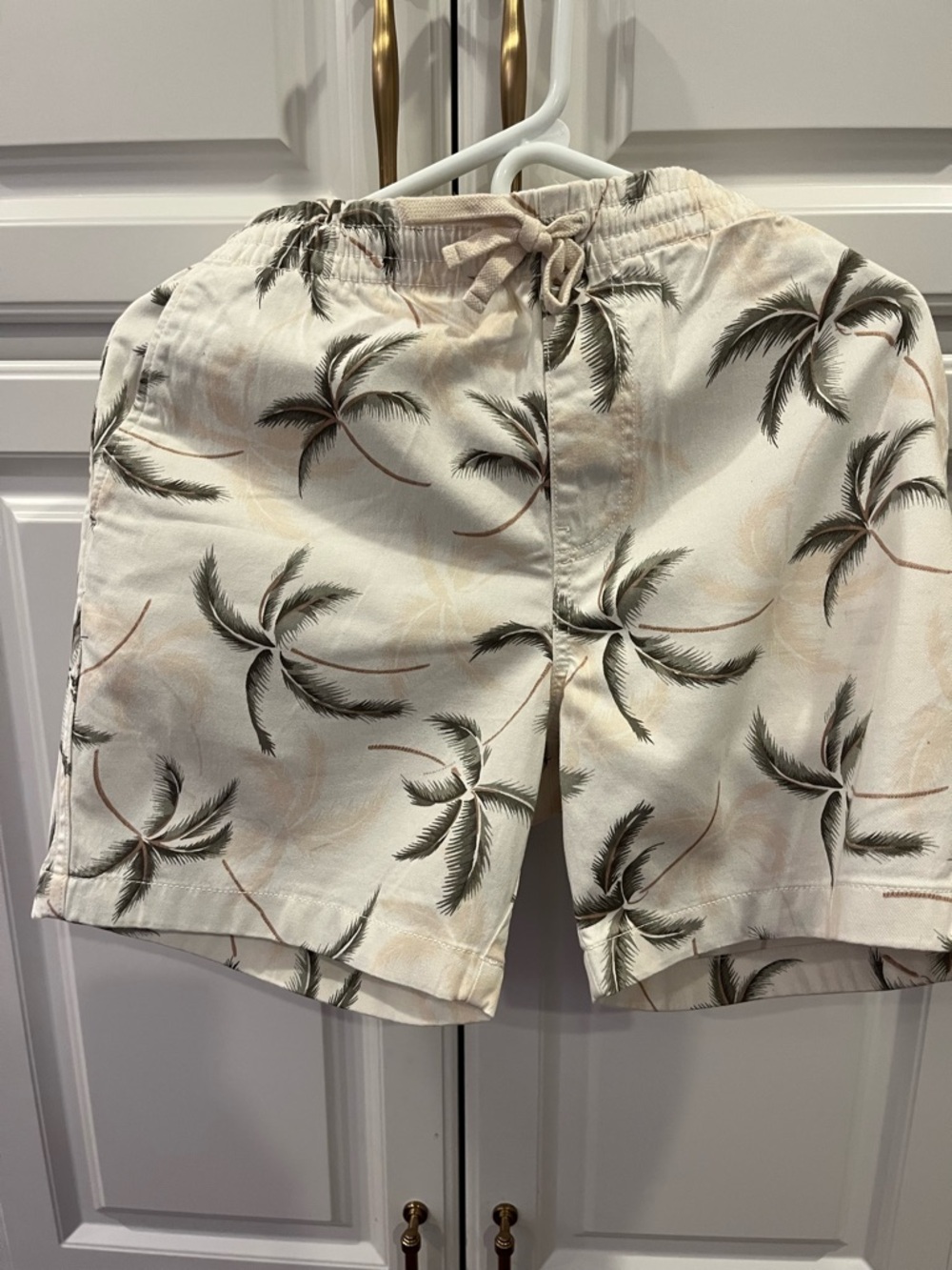 J. Crew Cream Palm-Print Swim Shorts